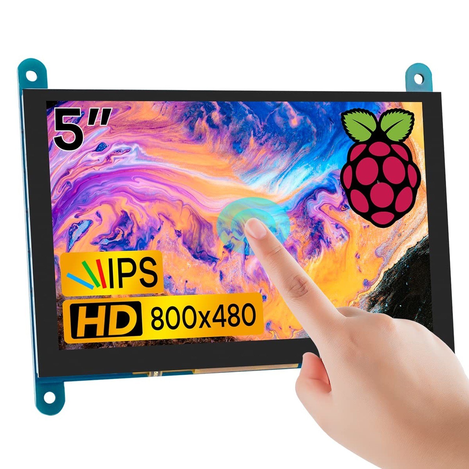 Hosyond 5 Inch IPS LCD Touch Screen Display Panel 800×480 Capacitive Screen