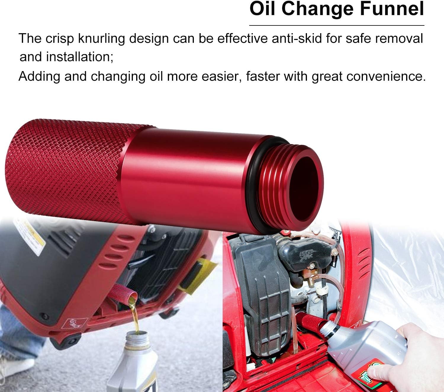 Extended Run Gas Cap & Mess-Free Oil Kit for Honda EU2200i w/Magnetic Dipstick