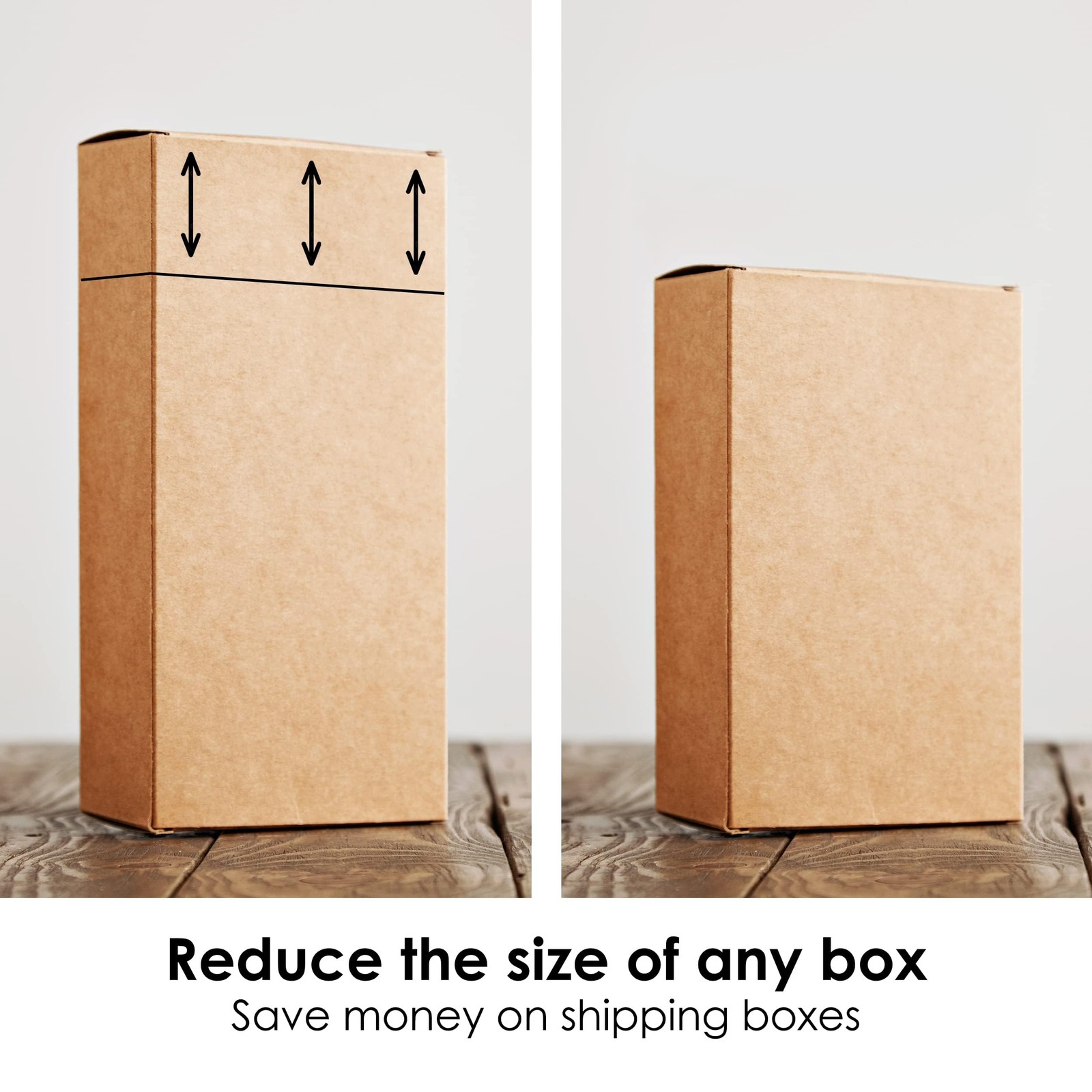 Box Resizer Tool with Scoring Wheel – Cardboard Box Reducer to Customize Shippin
