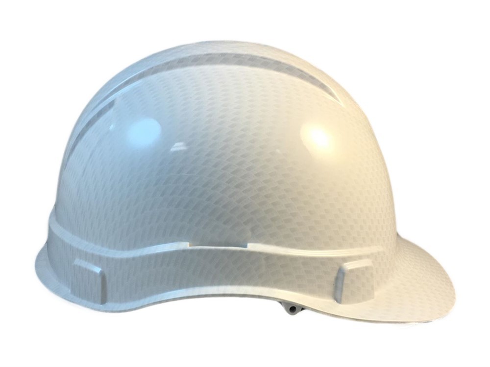 Pyramex Ridgeline Cap Style Hard Hat with 4pt Suspension – Shiny White Graphite