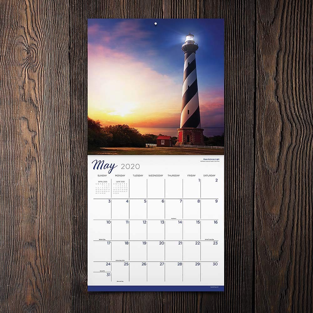 2020 Lighthouses Wall Calendar