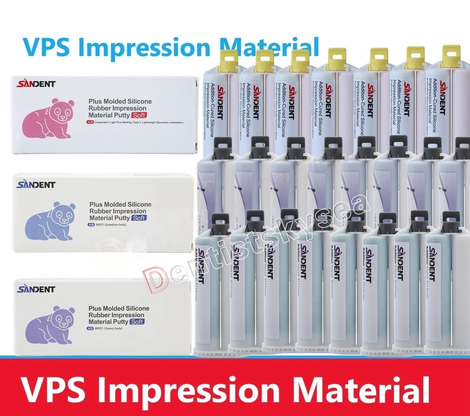 HEAVY BODY FAST SET VPS Dental Impression Material FAST Set 50ML Cartridges PVS