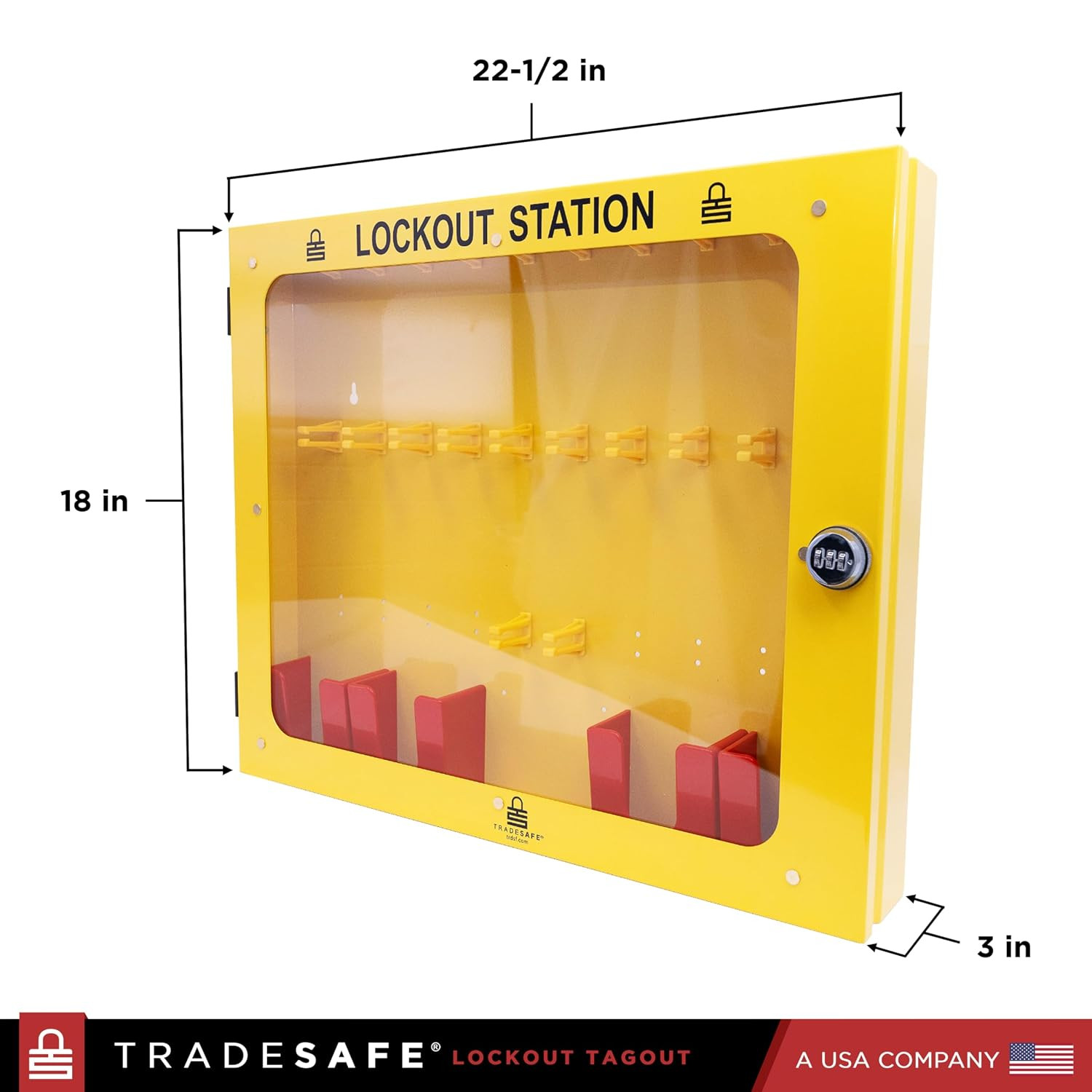 Lockout Tagout Station, Lock Out Tag Out Station Unfilled – No Loto Devices Incl
