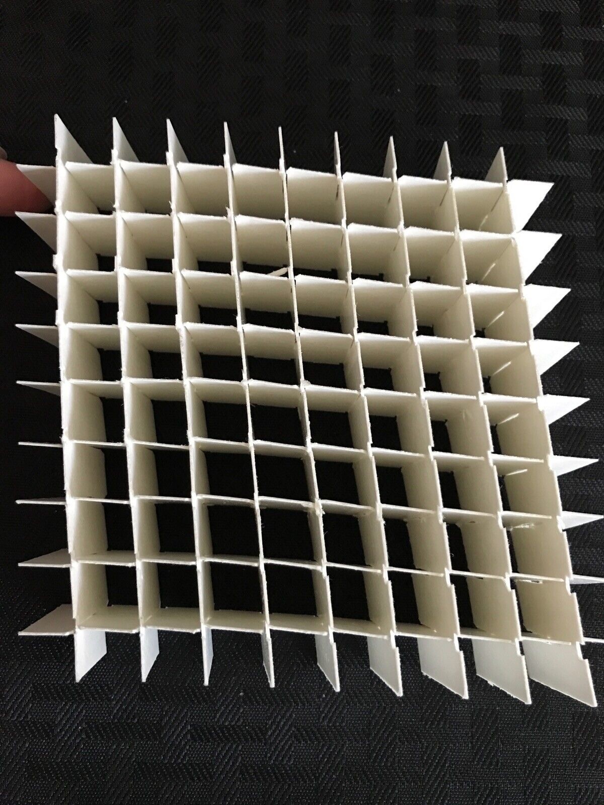 (12) Fiberboard 100-Place Grid Divider for 5” x 5” Cryo Vial Freezer Box 5958