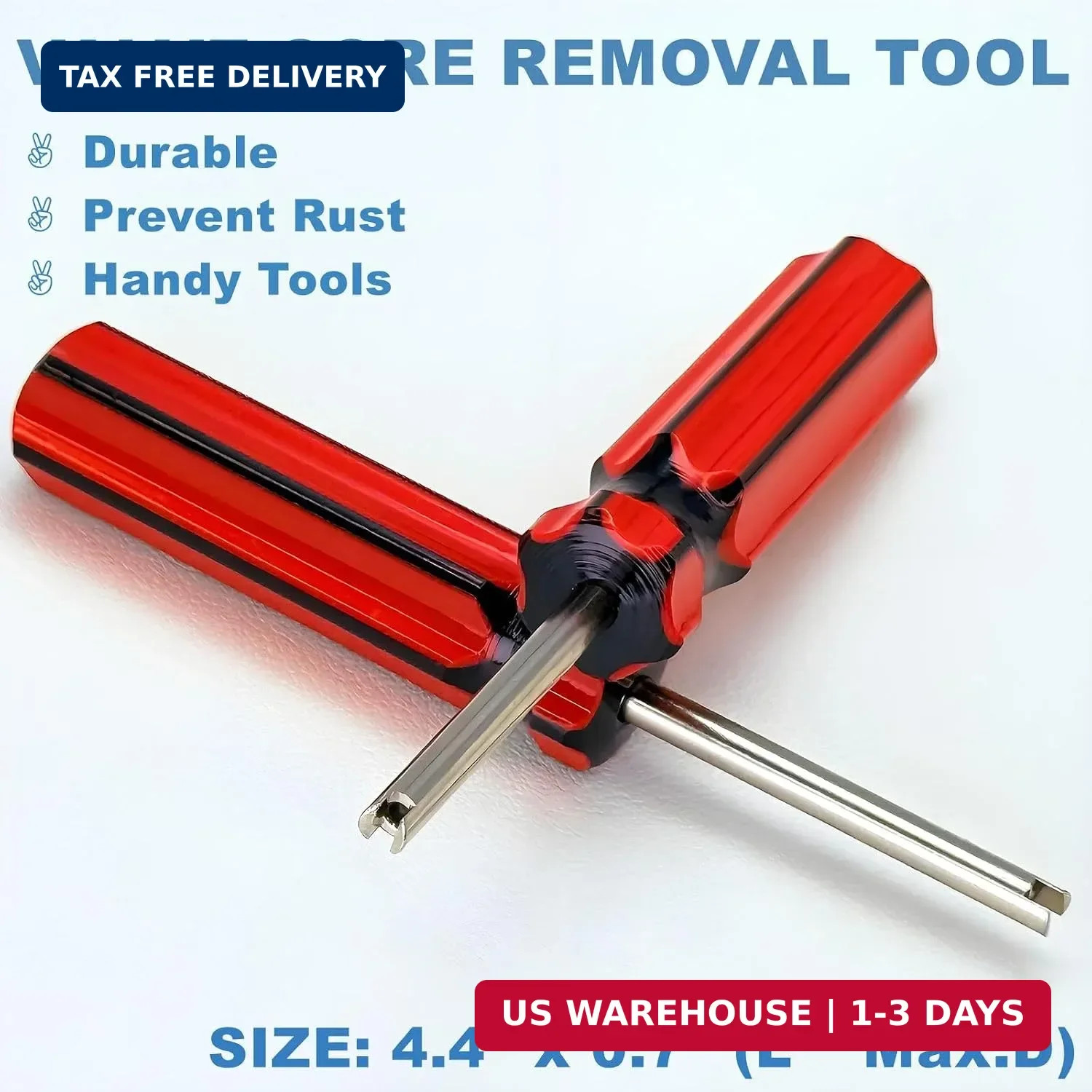 6Pcs Valve Stem Removal Tool Kit, R134a R12 A/C HVAC Air Conditioner Schrader Va