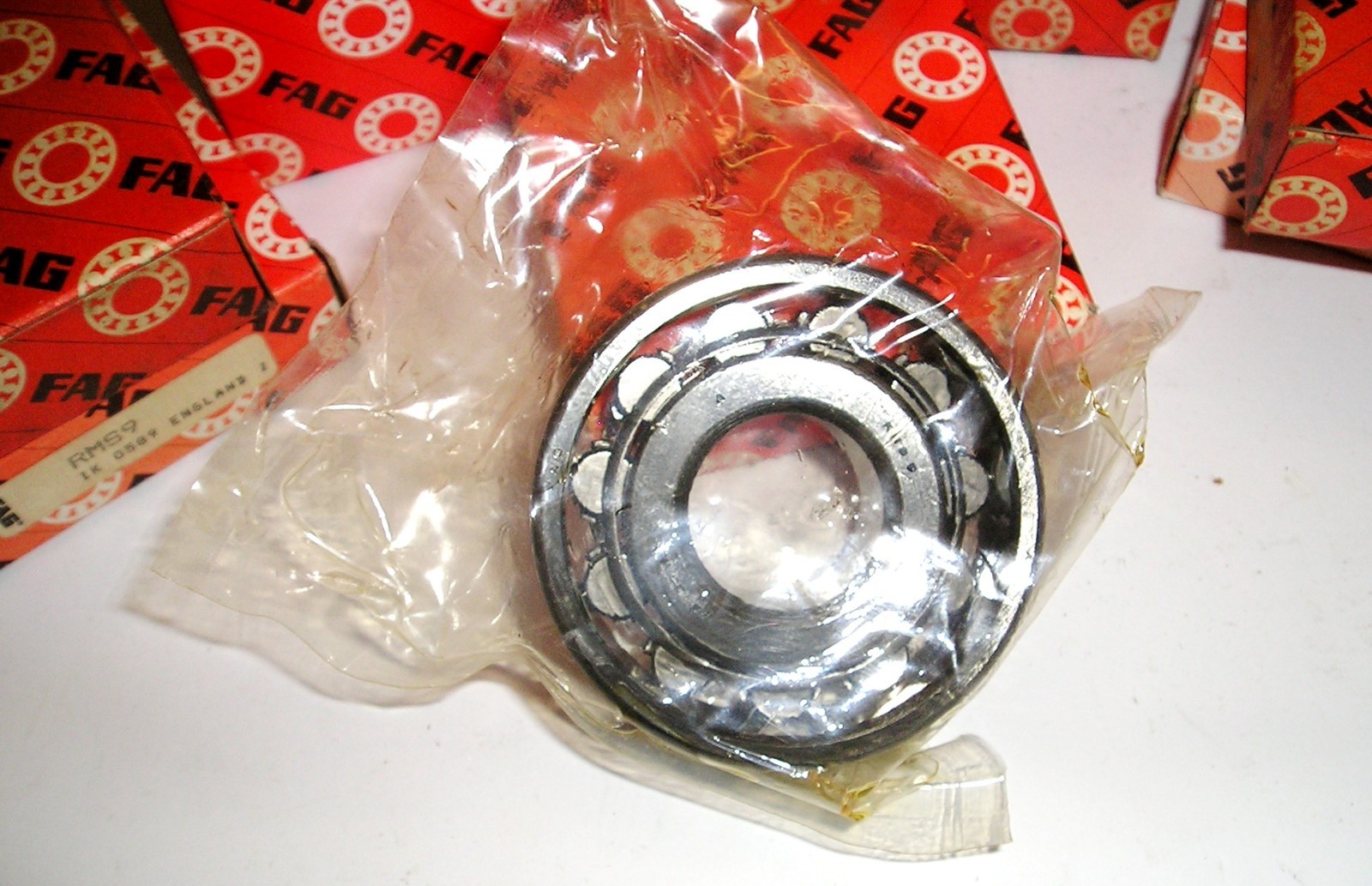 FAG brand RMS9 oiled roller bearing in sealed packaging .875 x 2.25 x .6875