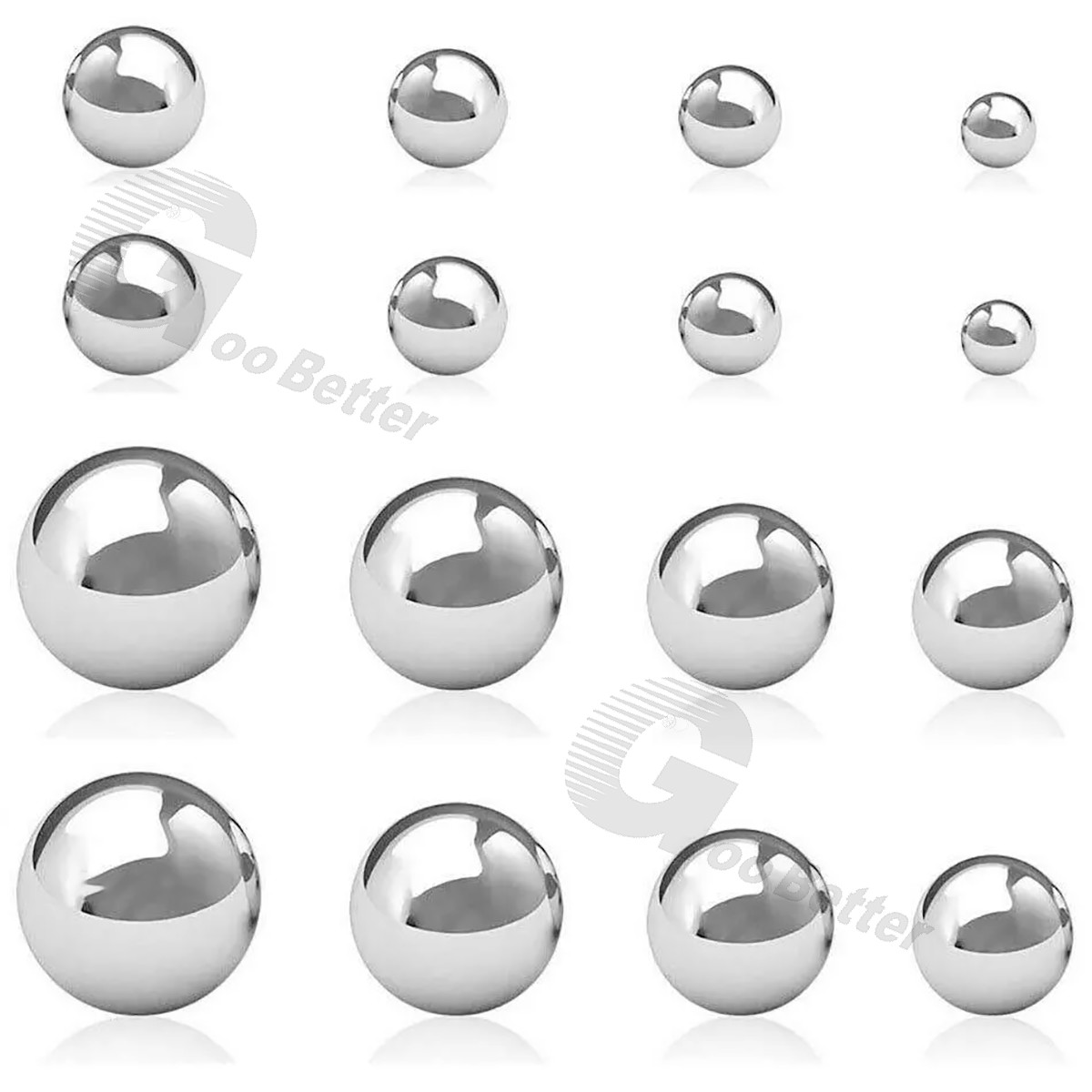 GCR15 Chrome Steel Bearing Balls Dia 1mm-100mm G10 High Precision Smooth Ball