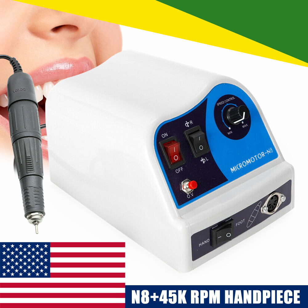 Dental Lab Polishing Handpiece Electric Micromotor N8 Polisher 45K RPM