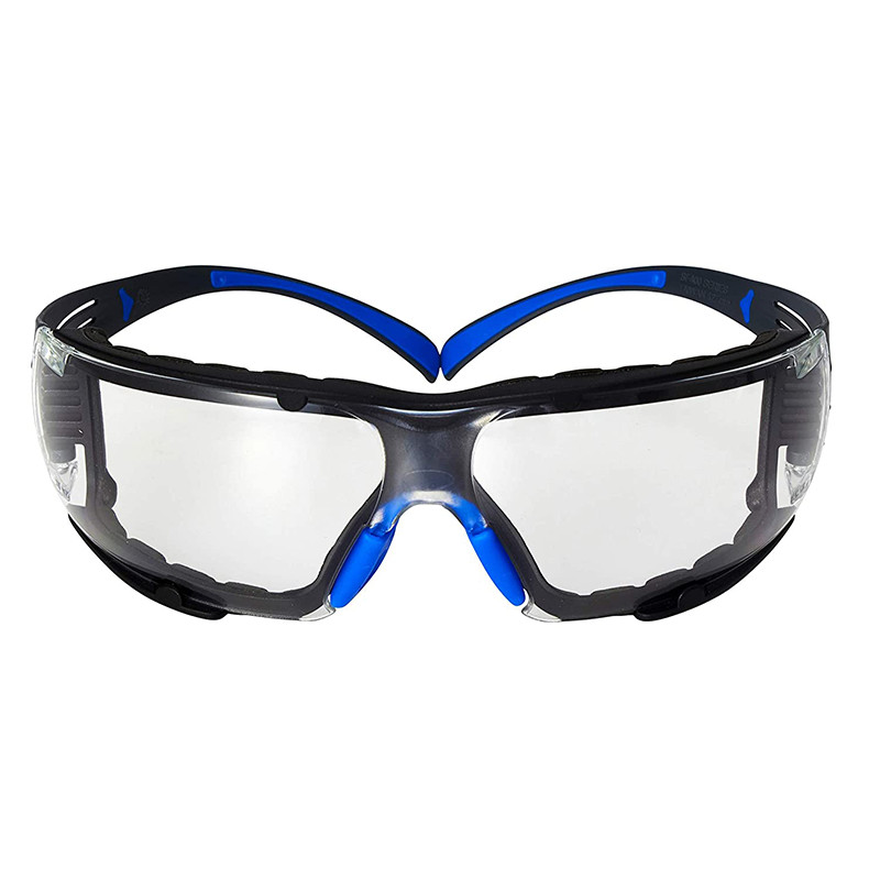 3M SecureFit Safety Glasses SF401SGAF-BLU-F, Blue/Gray, AF Lens, Foam Gasket
