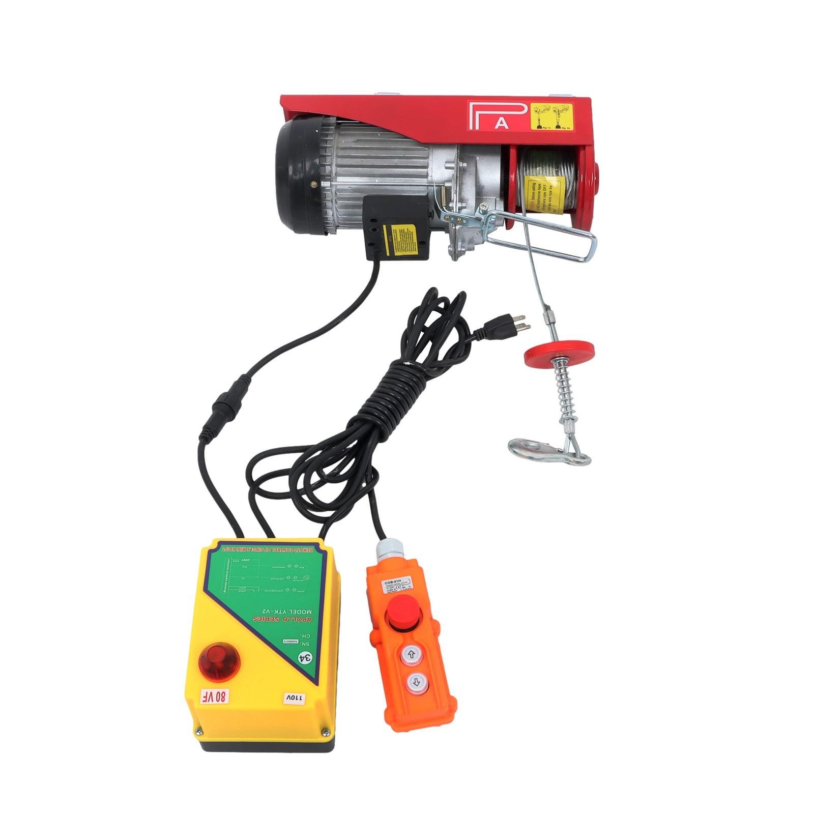 1320lbs Electric Hoist w/ Wireless & Wired Dual Control 40ft/20ft Lifting Height