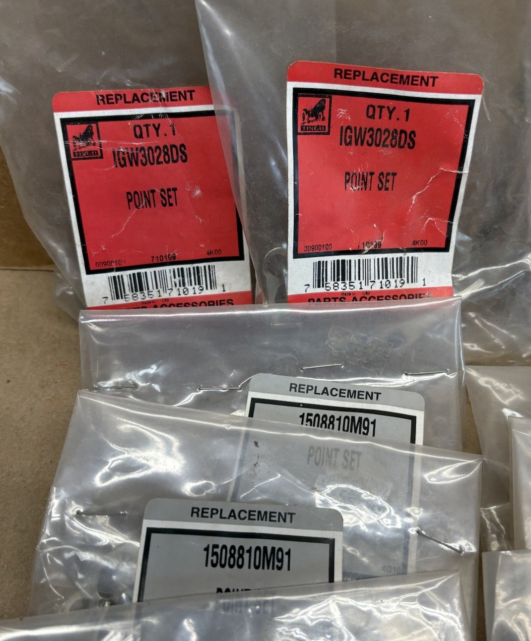 TISCO Point Set Condenser Mixed Lot Tractor Parts NOS OEM Wholesale Lot 71455C91