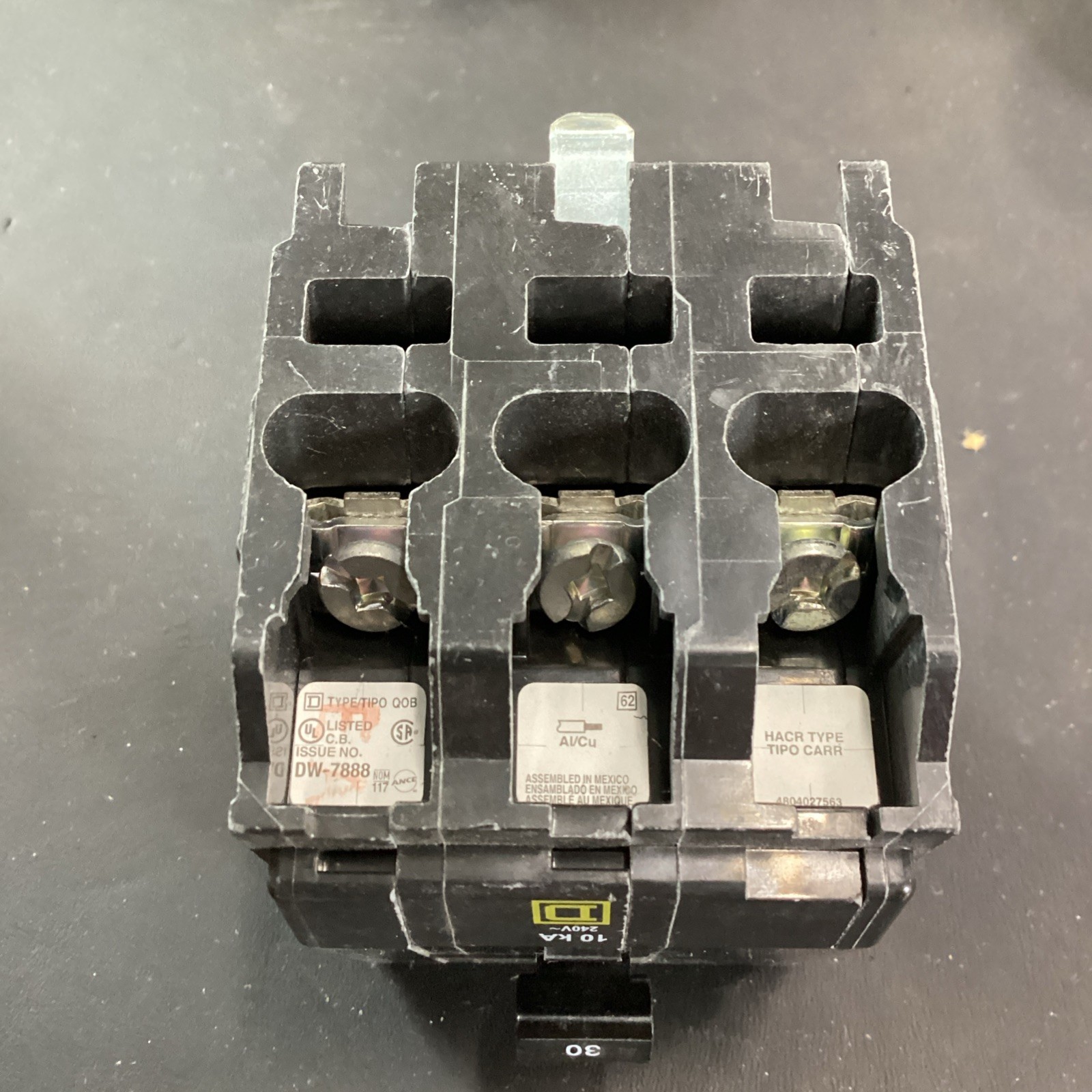 Square D QOB330 30 A Miniature Circuit Breaker Used