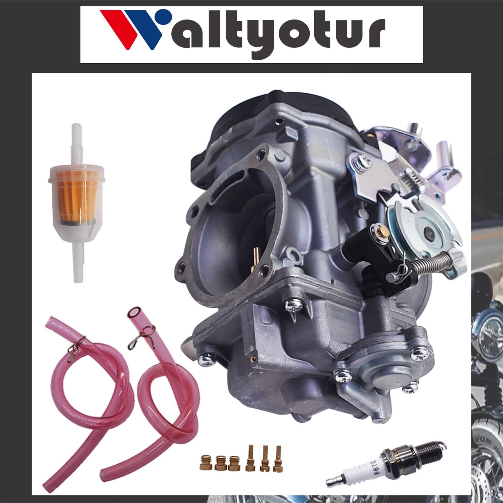 waltyotur 40mm CV40 Carburetor Replacement for Softail/Dyna/FXR/Touring/Sport…
