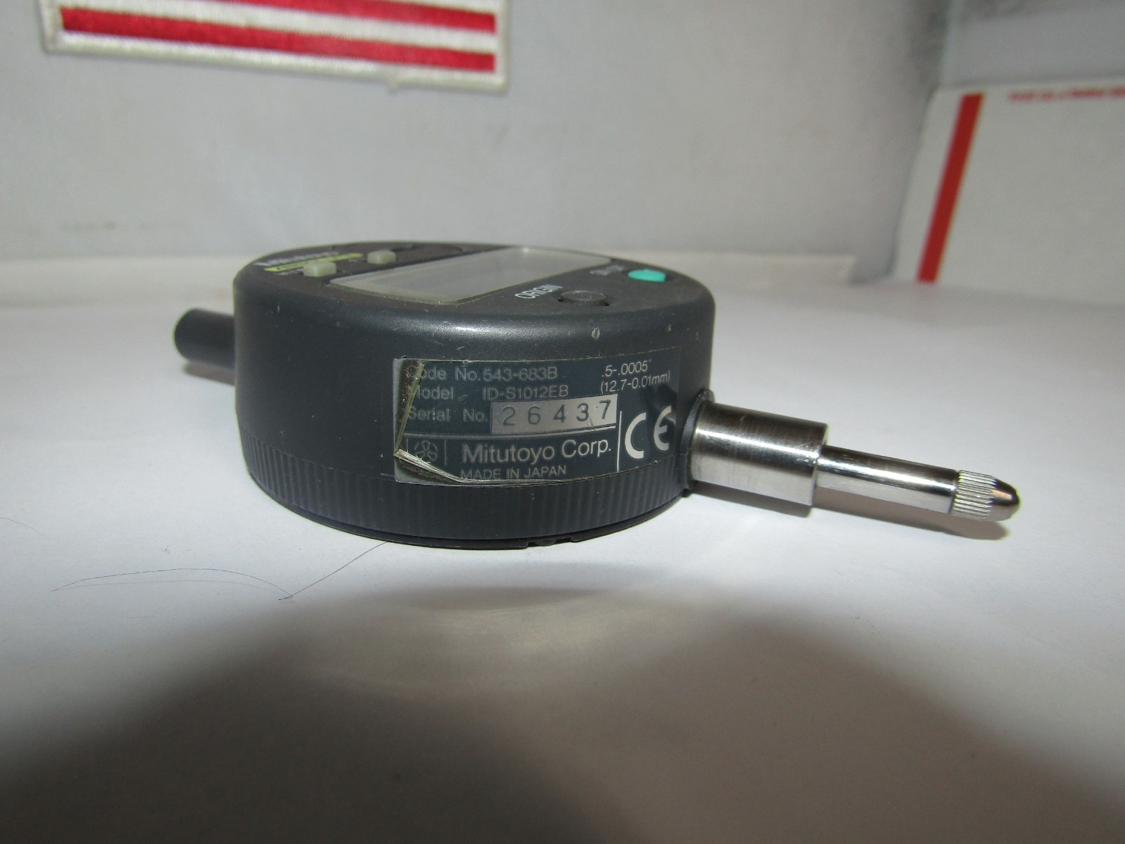 MITUTOYO 543-683B, Model ID-S1012EB Digital indicator Absolute, .500Travel .0005