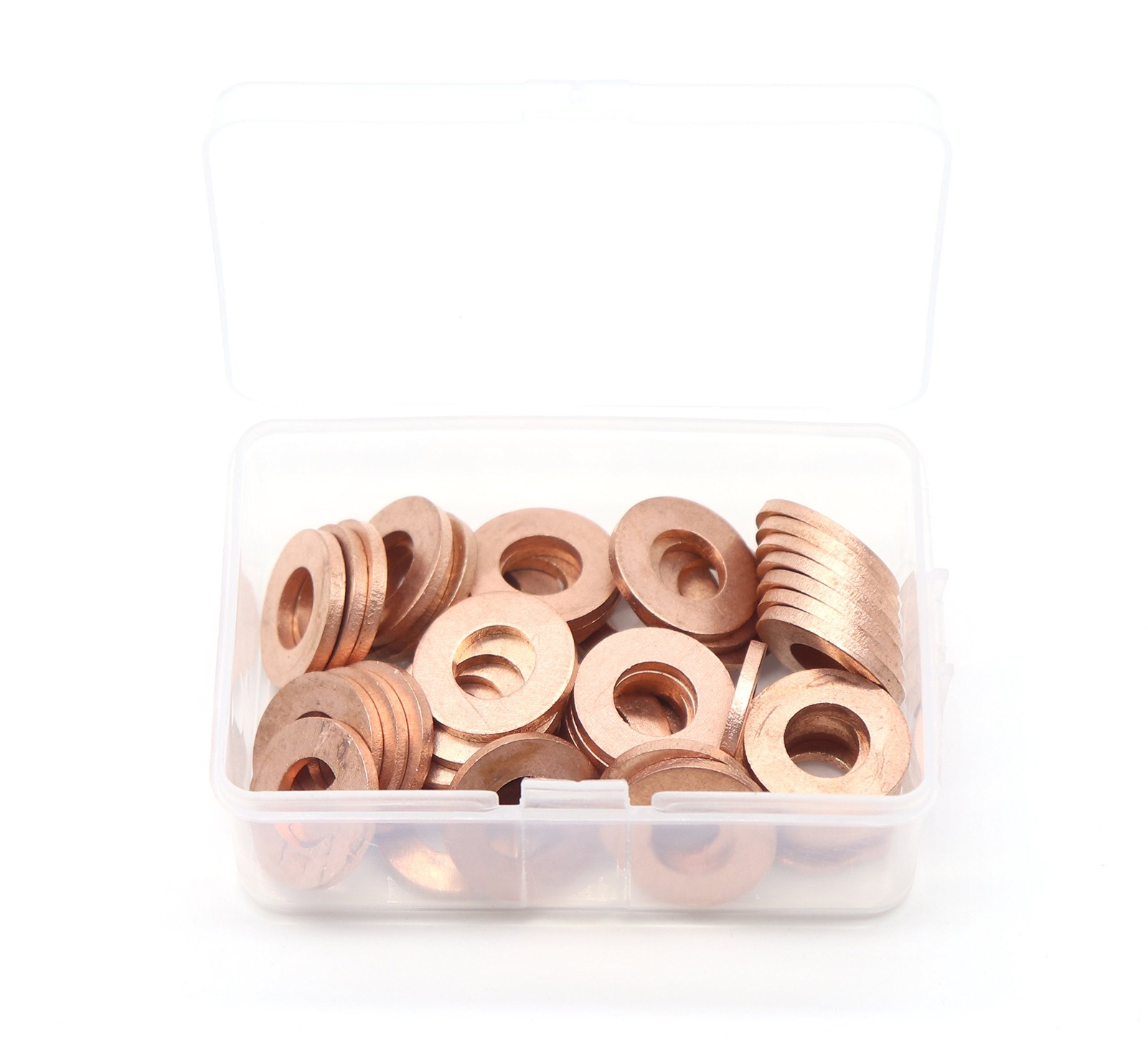 binifiMux 50-Pack M10 x 20 x 2mm Metric Flat Copper Sealing 2 millimeters
