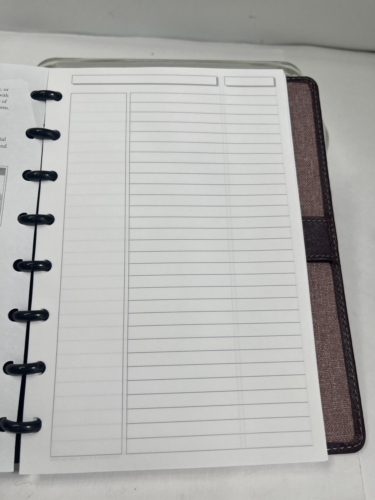 Levenger Circa Foldover Notebook Size Junior Cordova Leather Oxblood New in Box