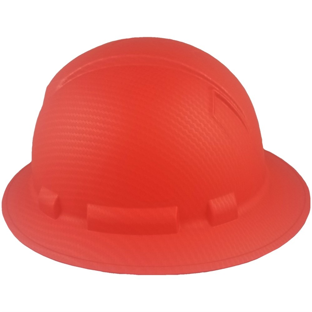 Pyramex RIDGELINE Full Brim Hard Hat with 6 point suspension – Red Graphite