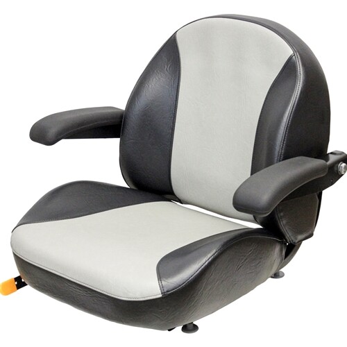 Black and Silver Seat Assembly fits Ferris Zero Turn Lawn Mower Turf Equipment
