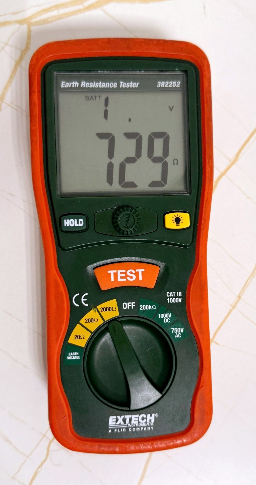 Exteche Earth Resistance Ground Tester