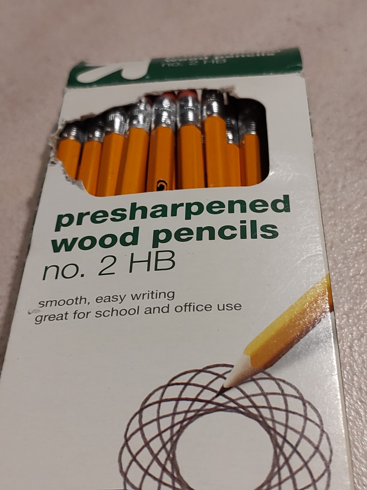 Up+Up Pre-sharpened Wood Pencils #2 HB Pack of 40 Target 2014 Indonesia Worn box