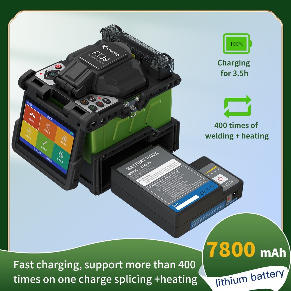 Komshine 6 Motors Core Alignment Fusion Splicer, 3 Years After -Sales Warranty