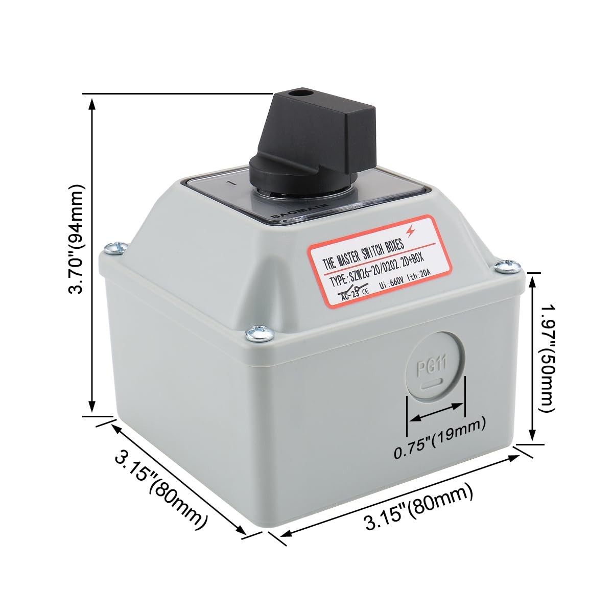 Universal Rotary Changeover Switch –W with Wider Master Switch Exterior Box …