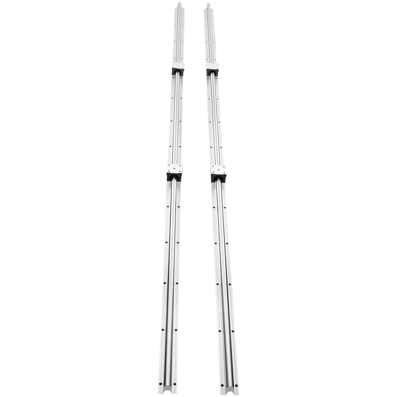 VEVOR 2PCS SBR20 1800mm Linear Guide Rail Slide Rail 4 PCS SBR20UU Bearing Block
