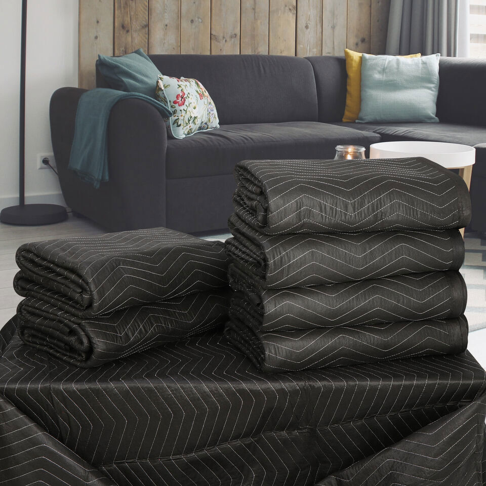 12/24/36/48 PCS Moving & Packing Blankets Professional 80″ x 72″ Professional