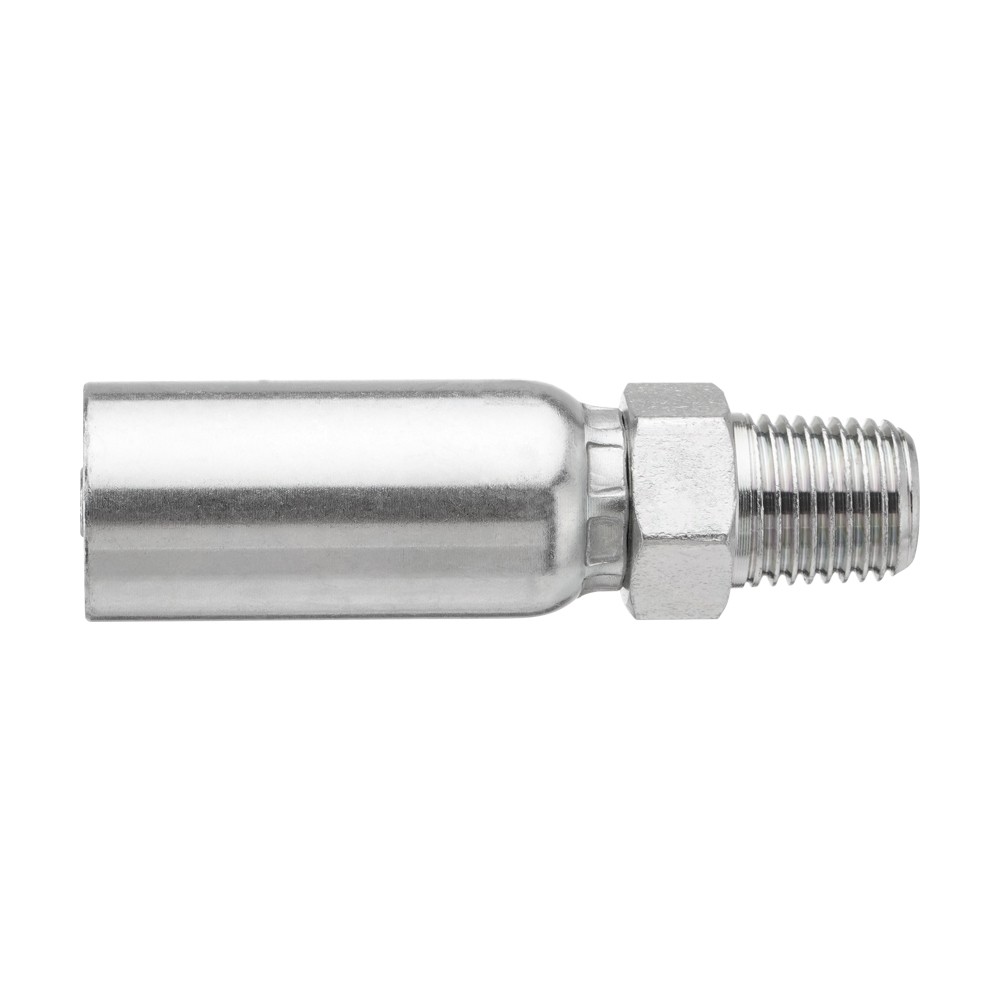 12 Pack Hydraulic Hose Fittings, 1/4″ I.D. Hose x 1/4″ NPTF Male with Protection