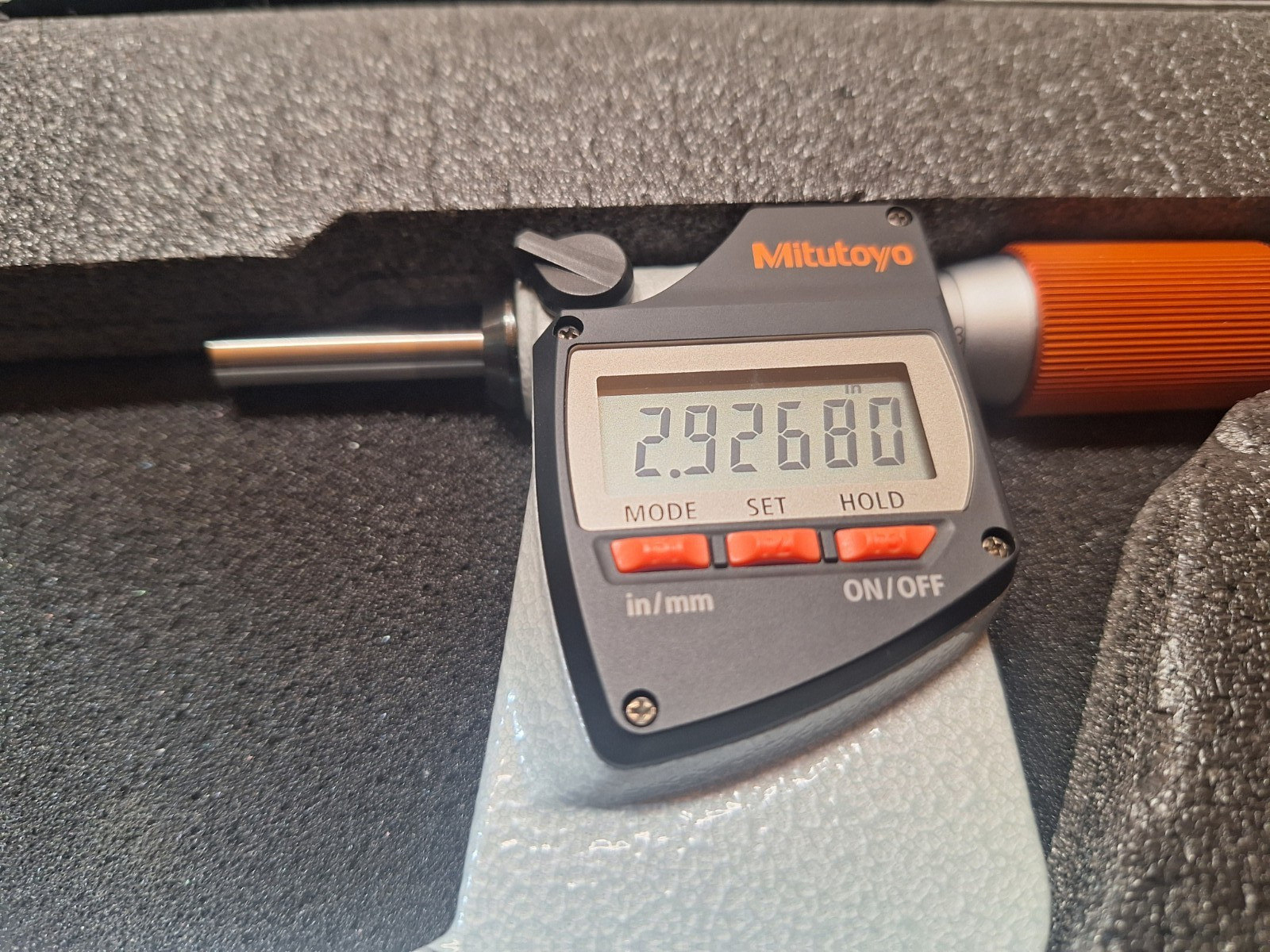2″-3″ Range Mitutoyo Digital Outside Micrometer, IP65, LCD, 293-183-40