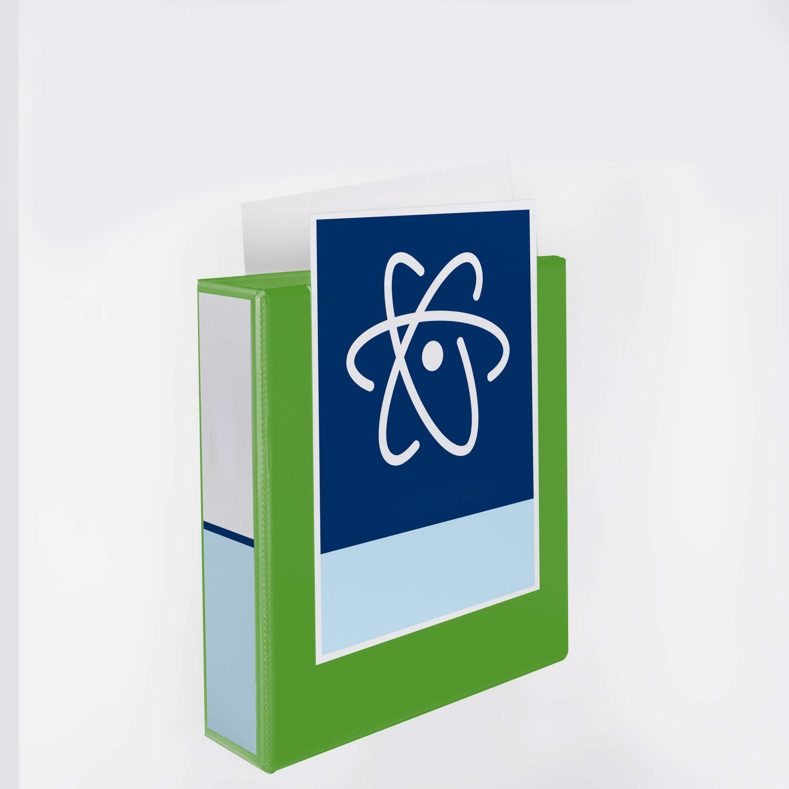 Heavy Duty 3 Ring Binder, 2 InchRings, Chartreuse Green
