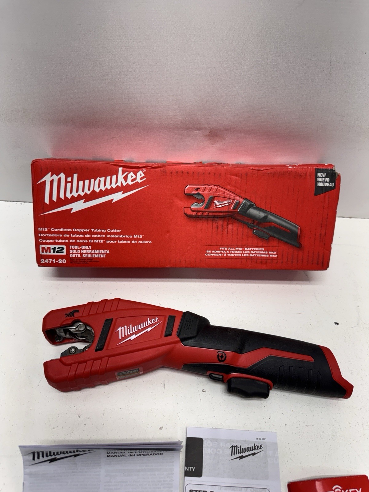 Milwaukee 2471-20 M12 Cordless Copper Tubing Cutter (Tool Only)