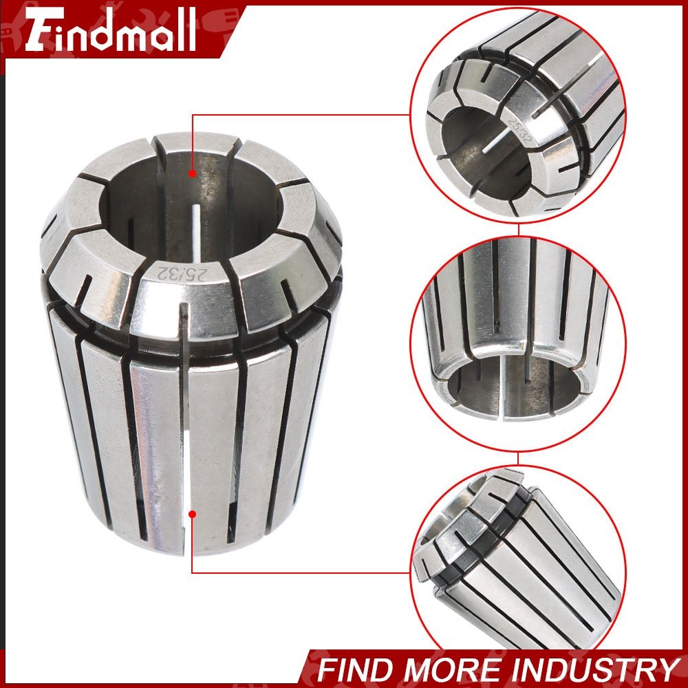 25 Pack Collet Set ER32 Collet Chuck 1/16 inch-3/4 inch Holder Spring Collet Set