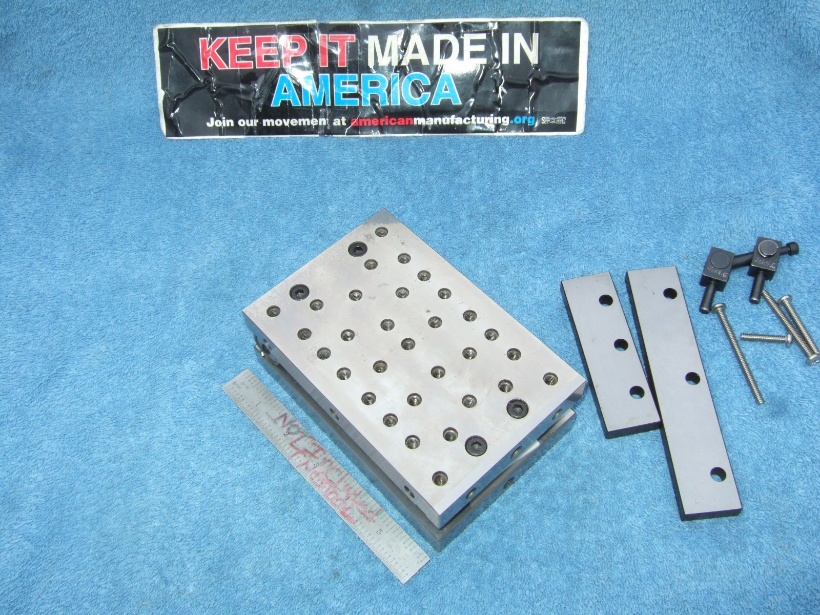 HERMANN SCHMIDT PNM4X6 Single Angle Adjustable Sine Plate Used $1150 WHEN NEW QA