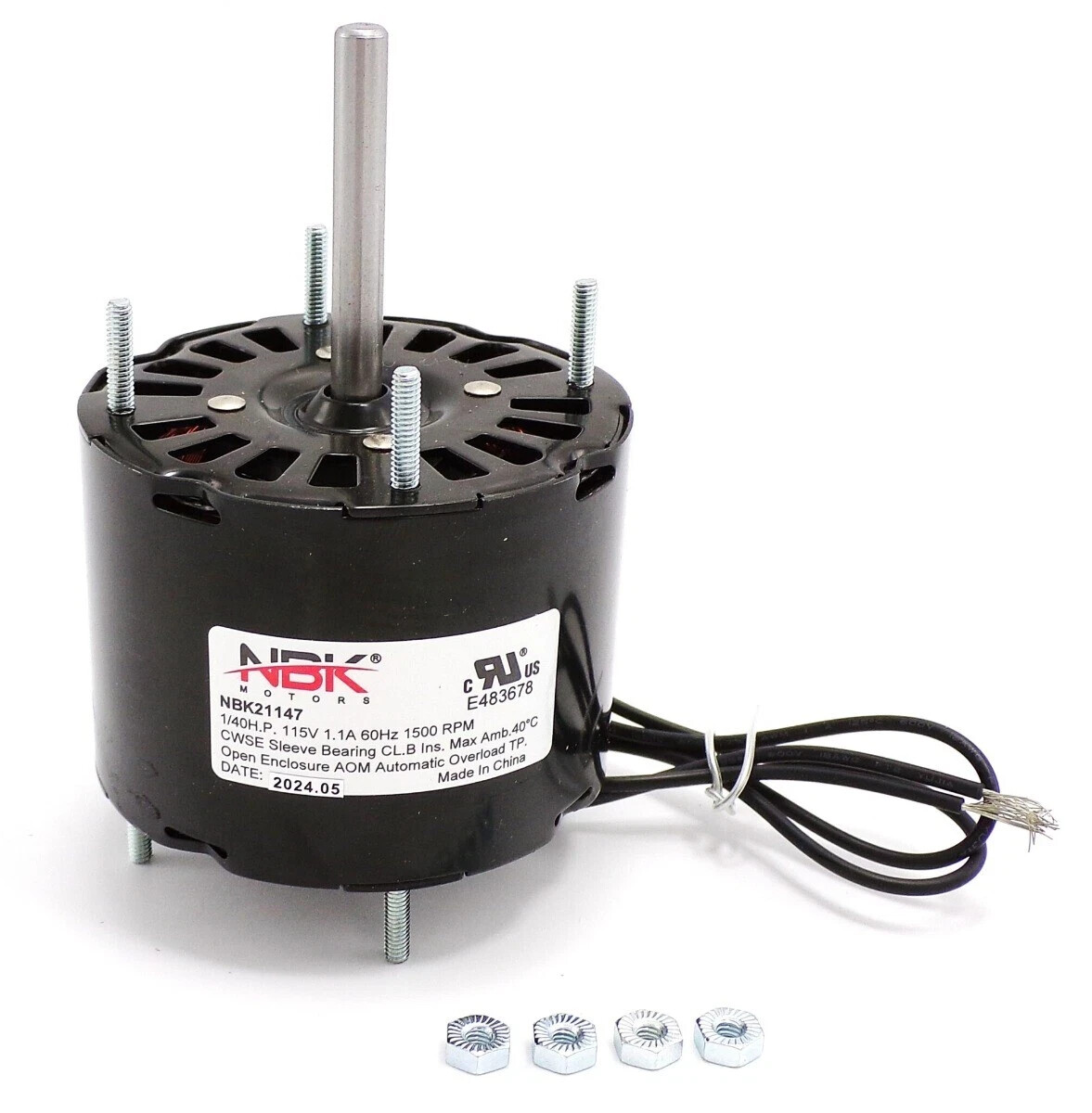 Fan Motor 3.3″ Dia. 1/40 HP 1500 RPM 115 Volts CW Replaces Fasco 7063-8571
