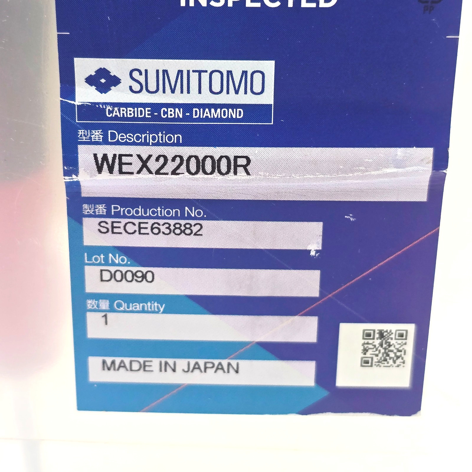 Sumitomo 2″ WEX22000R Face Mill Indexable Shoulder Milling Shell Mill Cutter