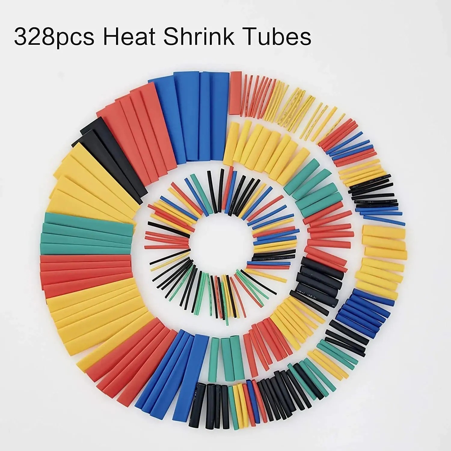328Pcs HEAT SHRINK TUBING Insulation Shrinkable Tube 2:1 Wire Cable Sleeve W BOX