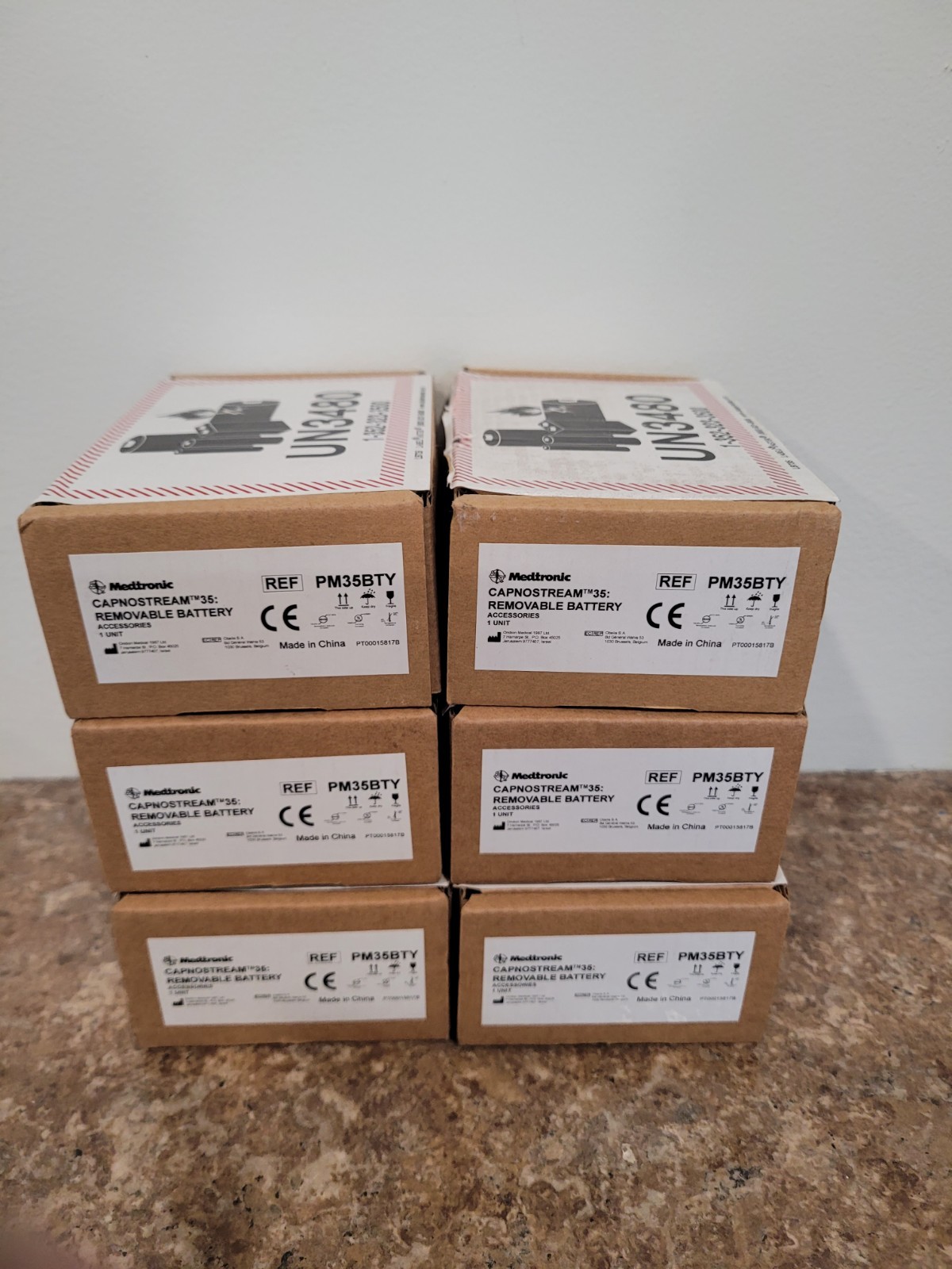 6 NEW Medtronic PM35BTY Li‑Ion Battery for Capnostream 35 , 7.2V 2.5Ah 18Wh
