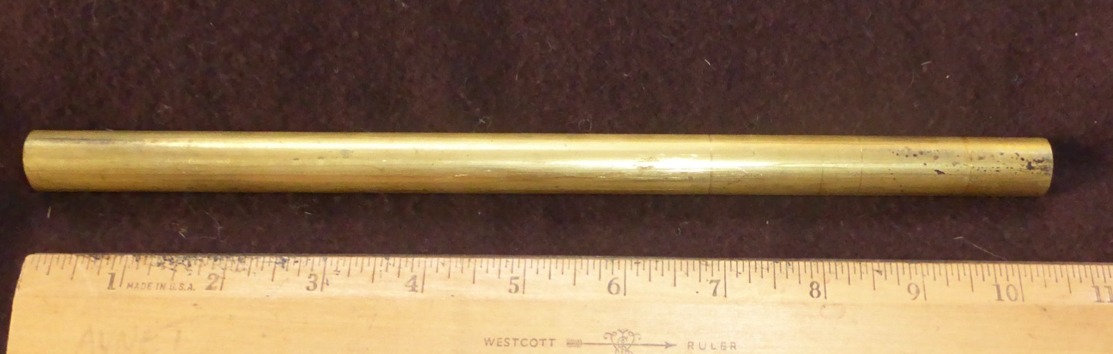 5/8″ BRASS ROUND ROD 10″ long Solid New Lathe Bar Stock .625″