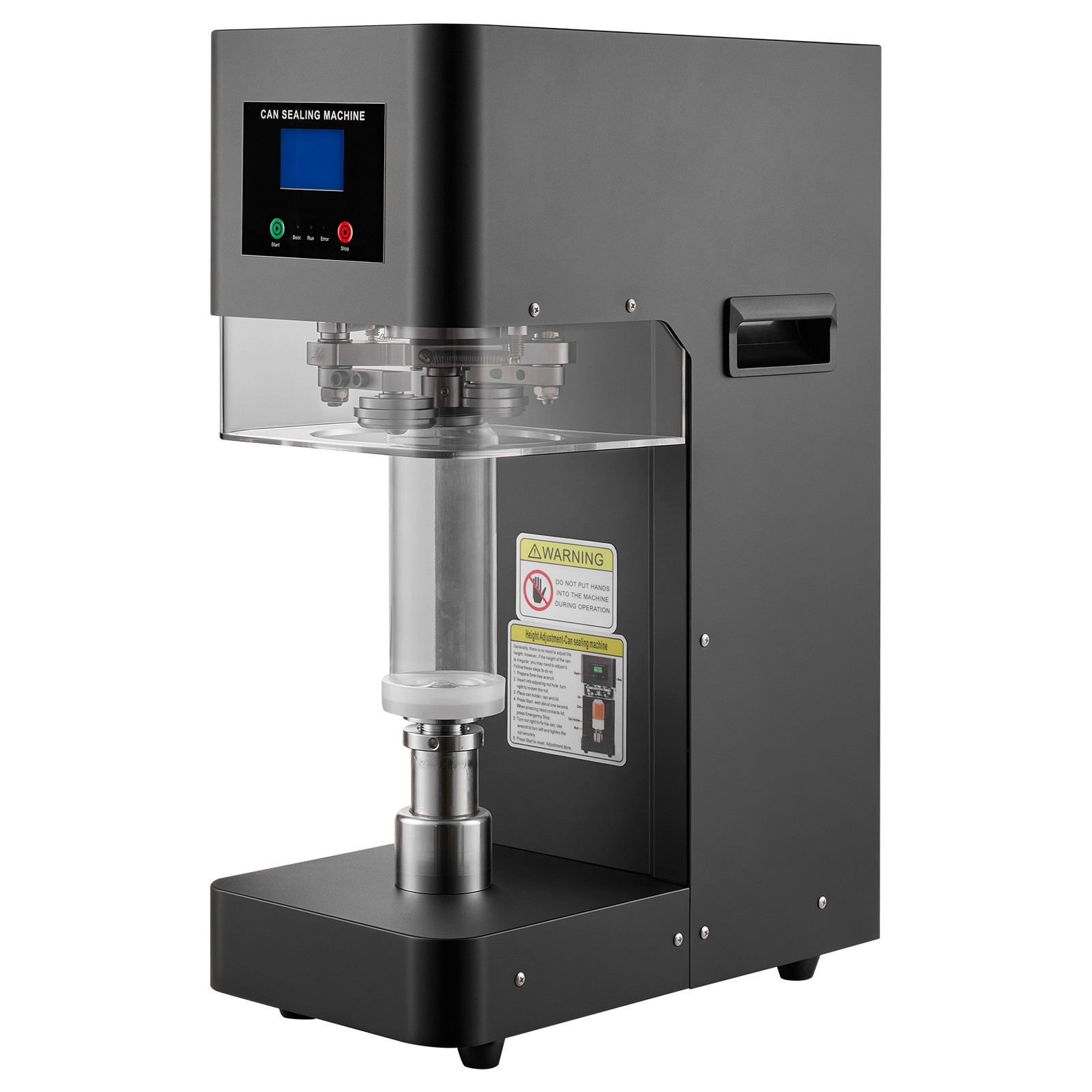 Uimoso Automatic Can Sealer Machine for Soda and Coffee Shops, Black