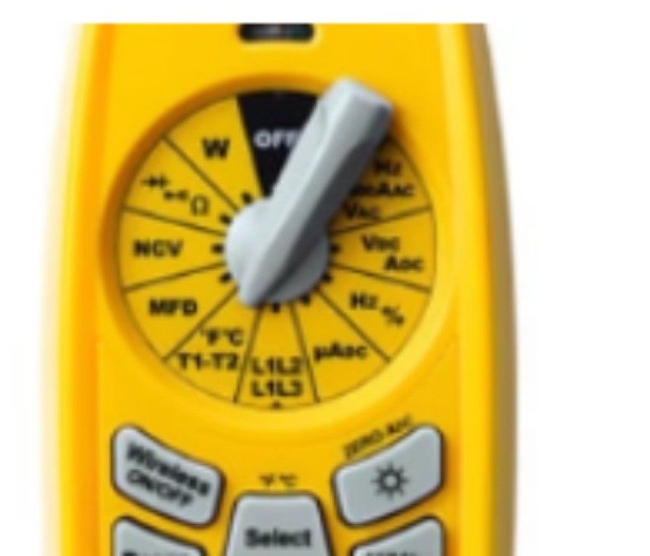 Clamp Meter with Rotatable Dial and LED Flashlight, Now Available.