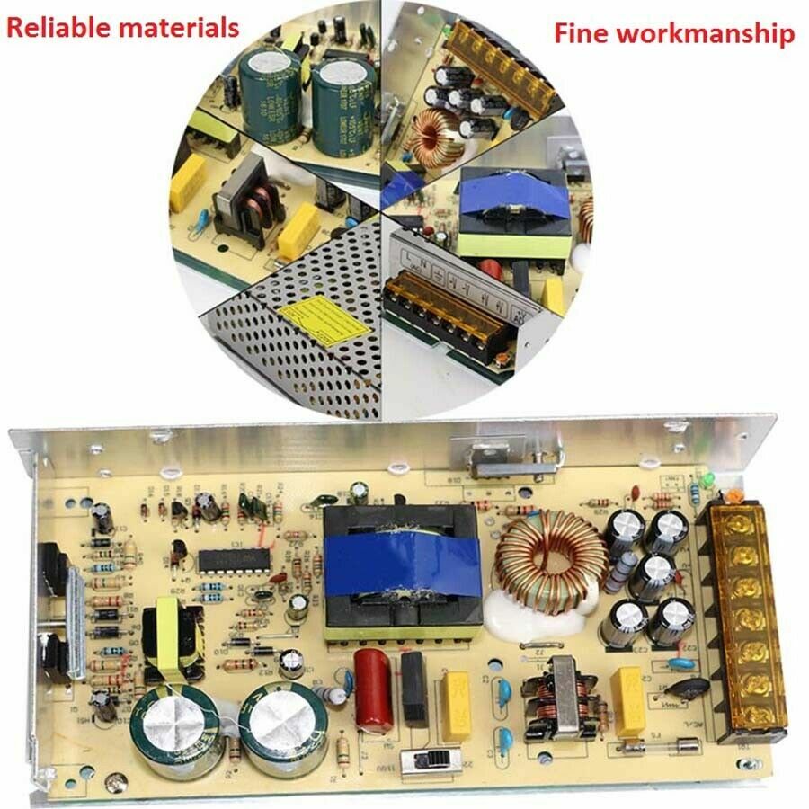 10W -1500W DC Regulated Switching Power Supply 3V 5V 12V 24V -48V Universal PSU
