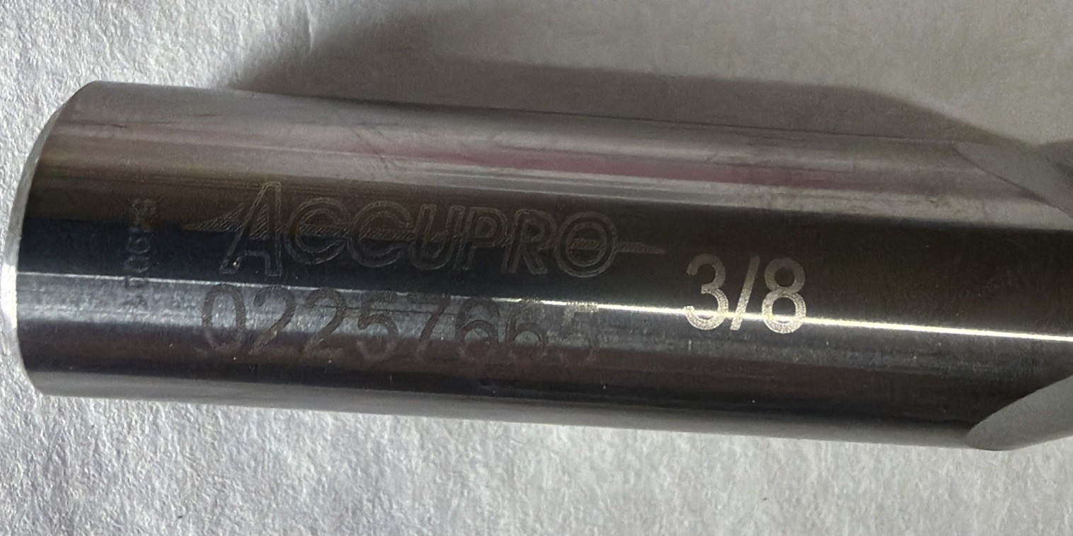ACCUPRO 5D 3/8X5/8X1-1/4X3-1/2 3FL End Mill Tapered🇺🇸💪