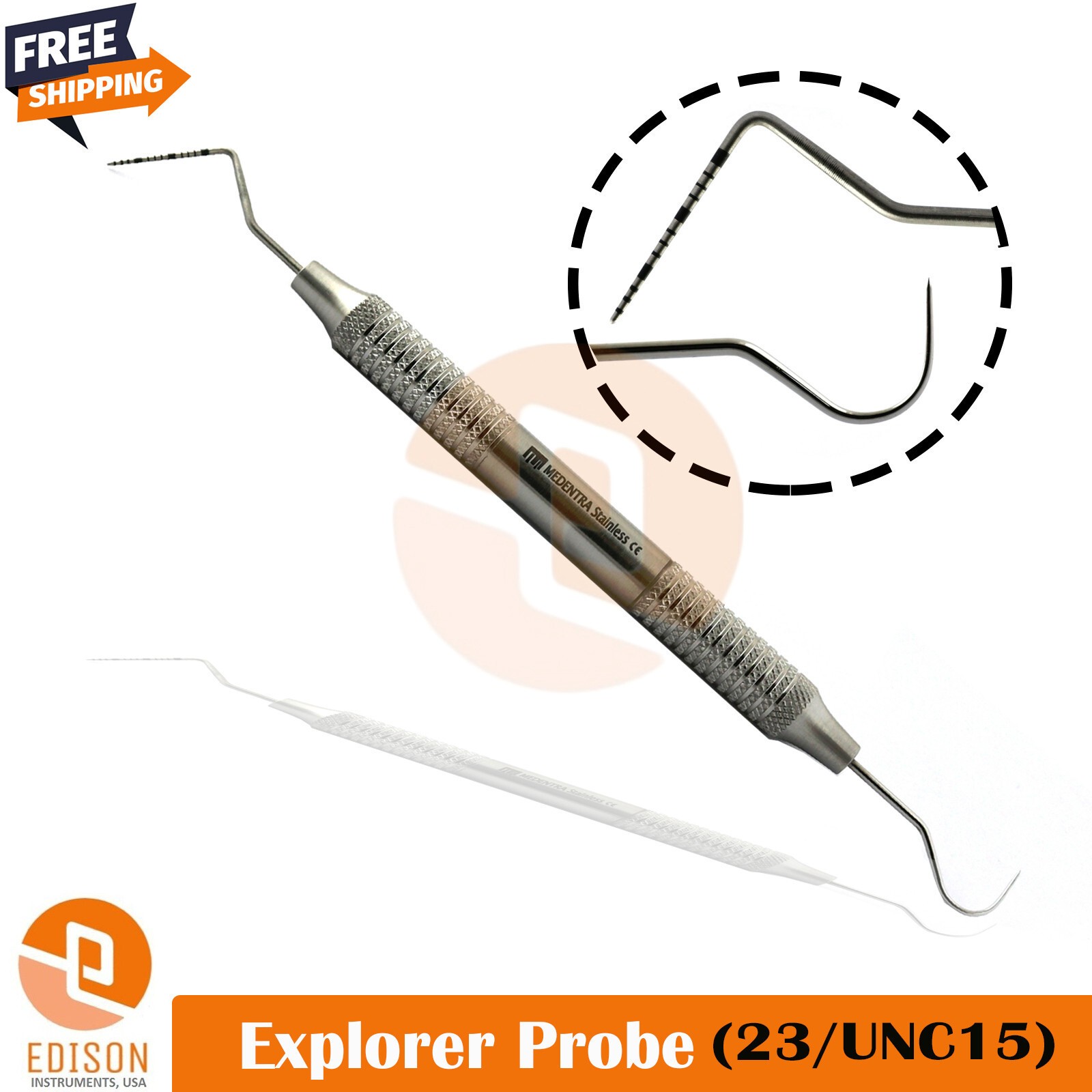Dental Restorative Explorer Probe Filling Tool CIG6 Enamel Hatchet Instruments
