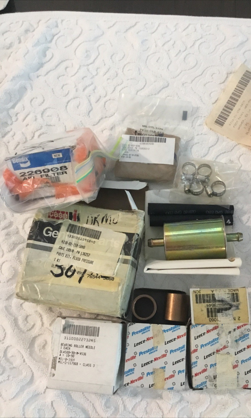 Bulk Lot of Military Parts, Mechanical Components & Parts, Bendix, Cat Elec. etc