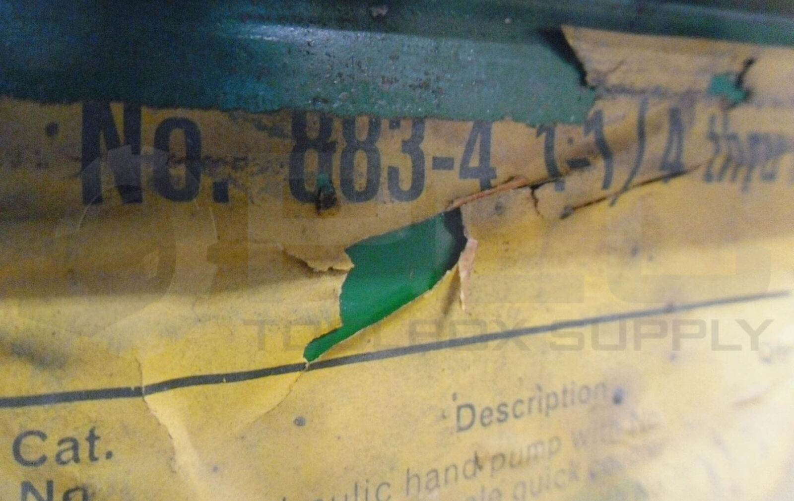 GREENLEE NO. 883-4 1-1/4 THRU 4″ PORTABLE HYDRAULIC BENDER WITH TOOLBOX *READ*