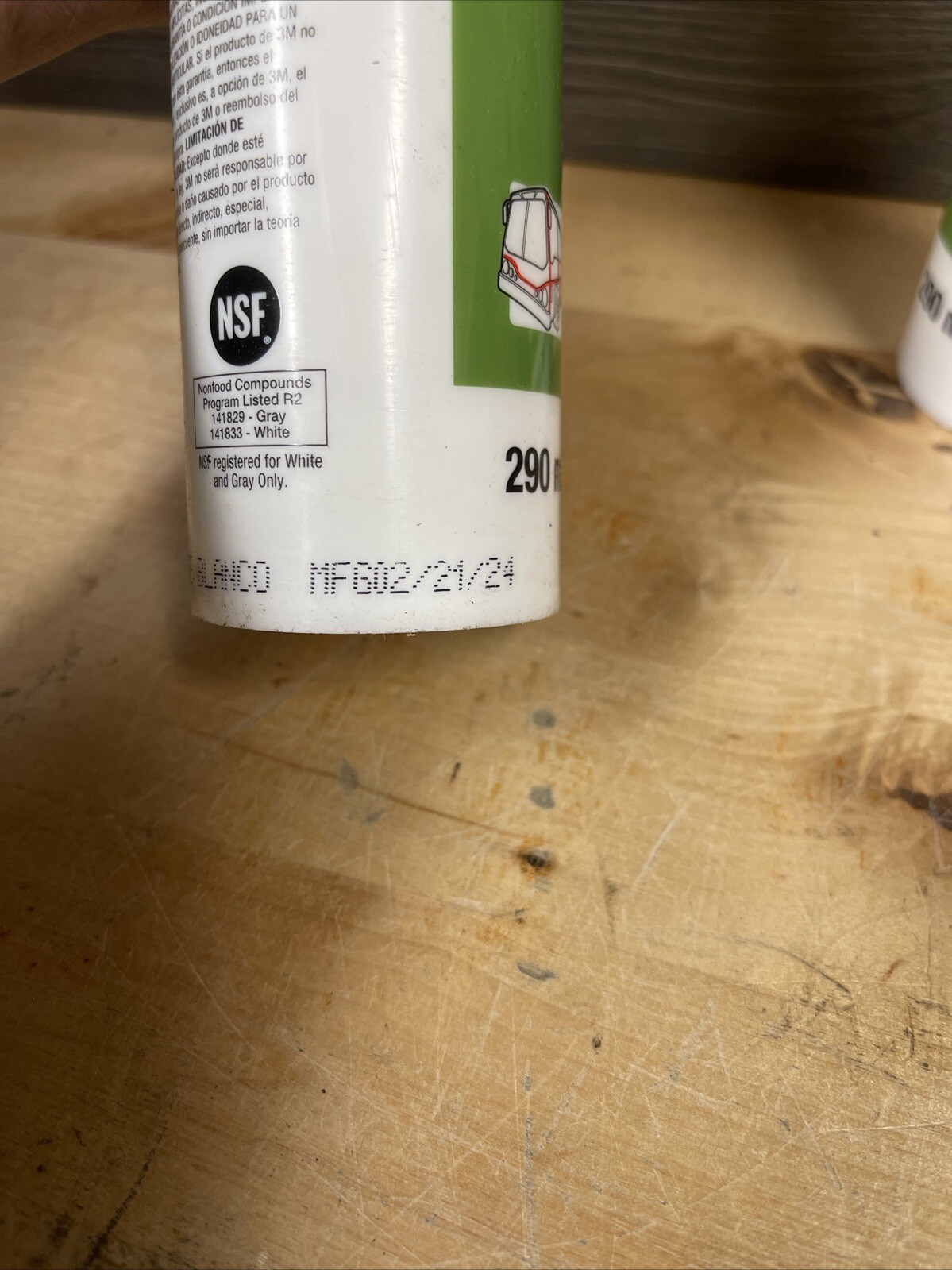 3M 760 UV Adhesive Sealant 290 mL Cartridge White Brand New