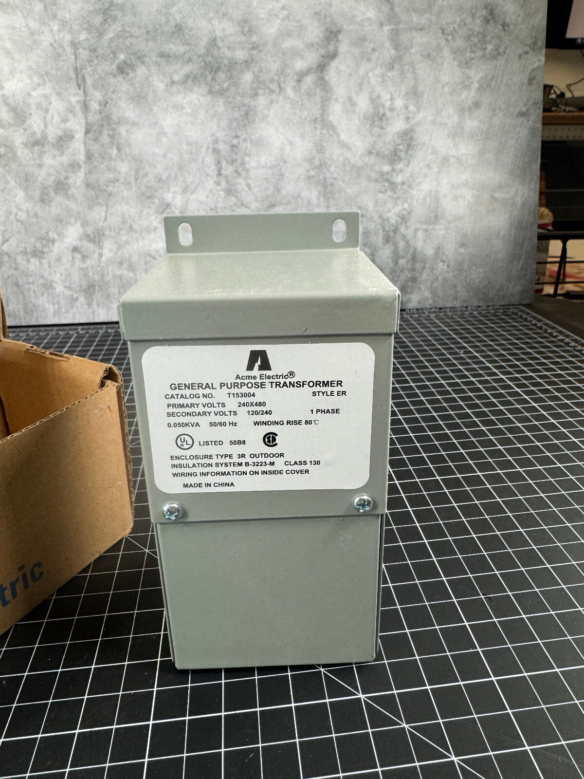 new Acme Electric T153004 Low Voltage Distribution Transformer, 50 Va, Nema 3R,