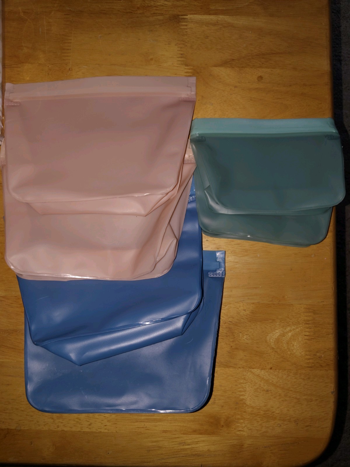 Reusable Silicone Food Storage Bags Lot Eco Friendly Ziplock Leakproof BPA Free