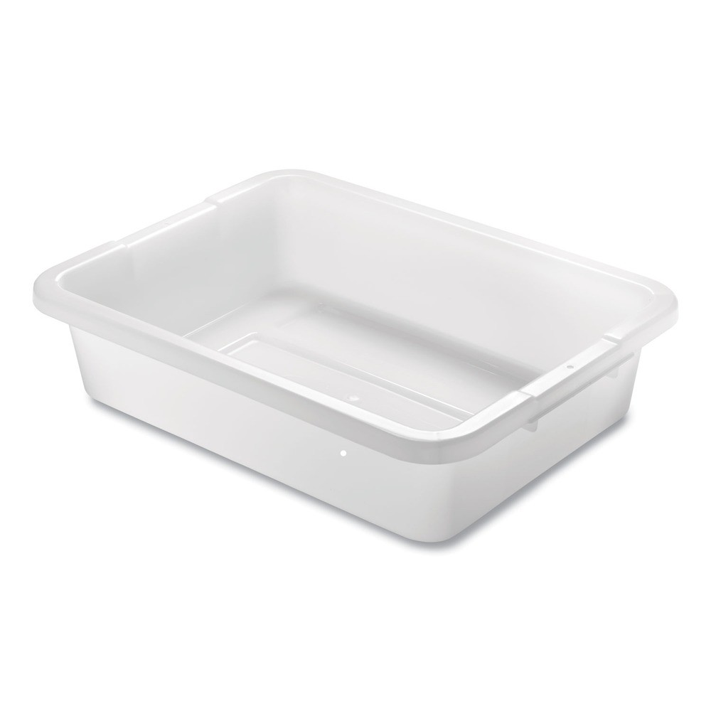 Rubbermaid Commercial 334992WHT 15″ x 20″ x 5″ Bus/Utility Box – White New
